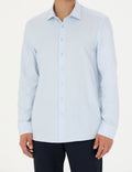 Light Blue Slim Fit Long Sleeve Shirt