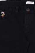 Boy's Black Canvas Pants