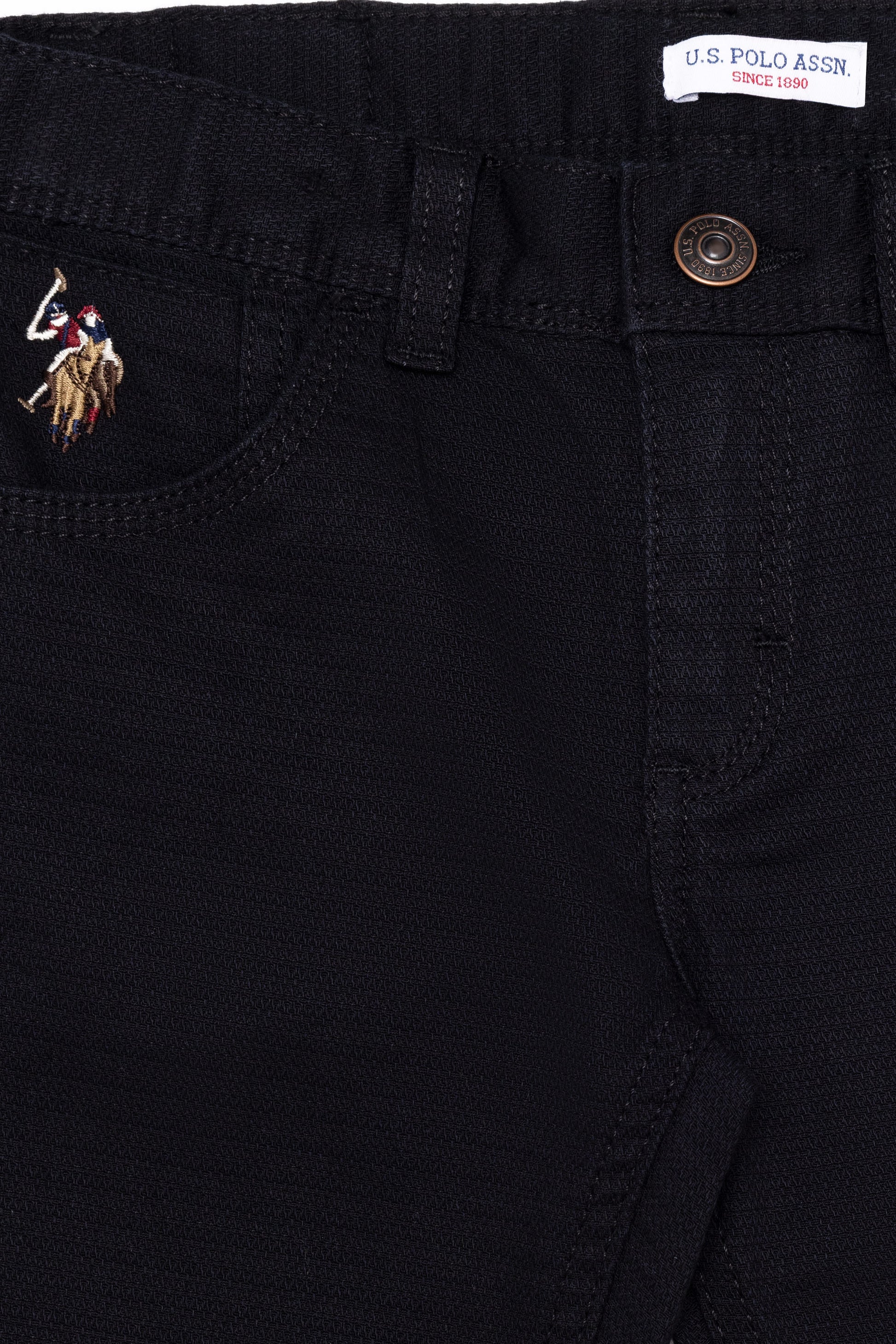 Boy's Black Canvas Pants