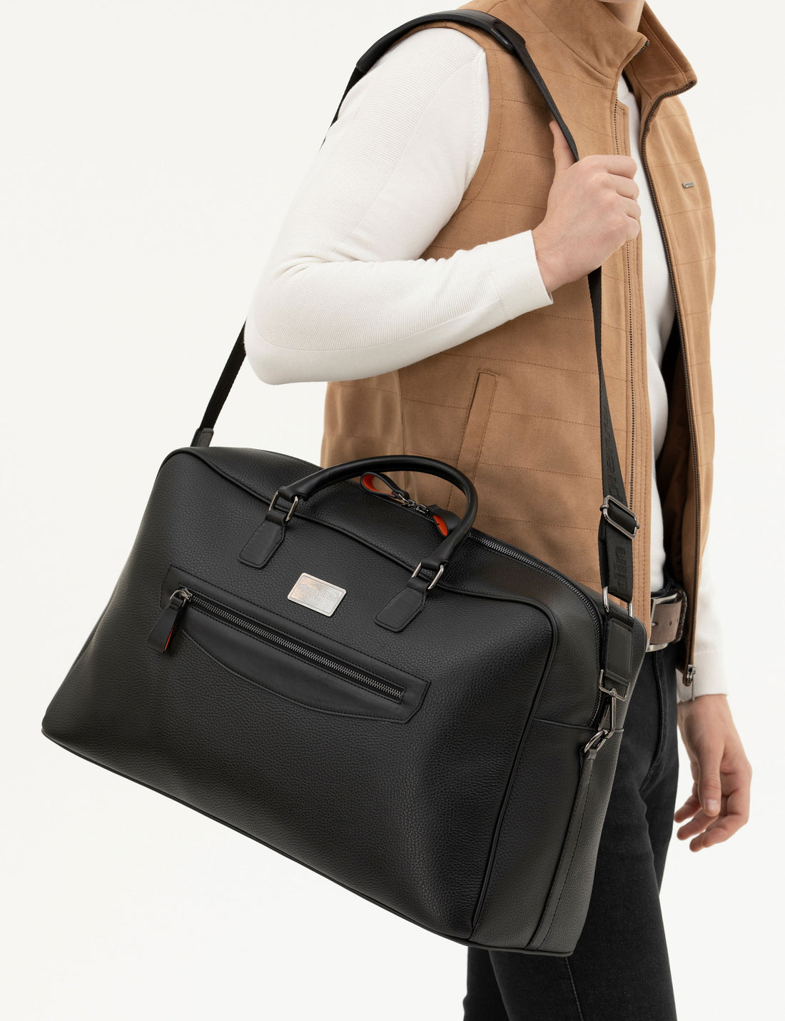 Men's Black Sports Bag