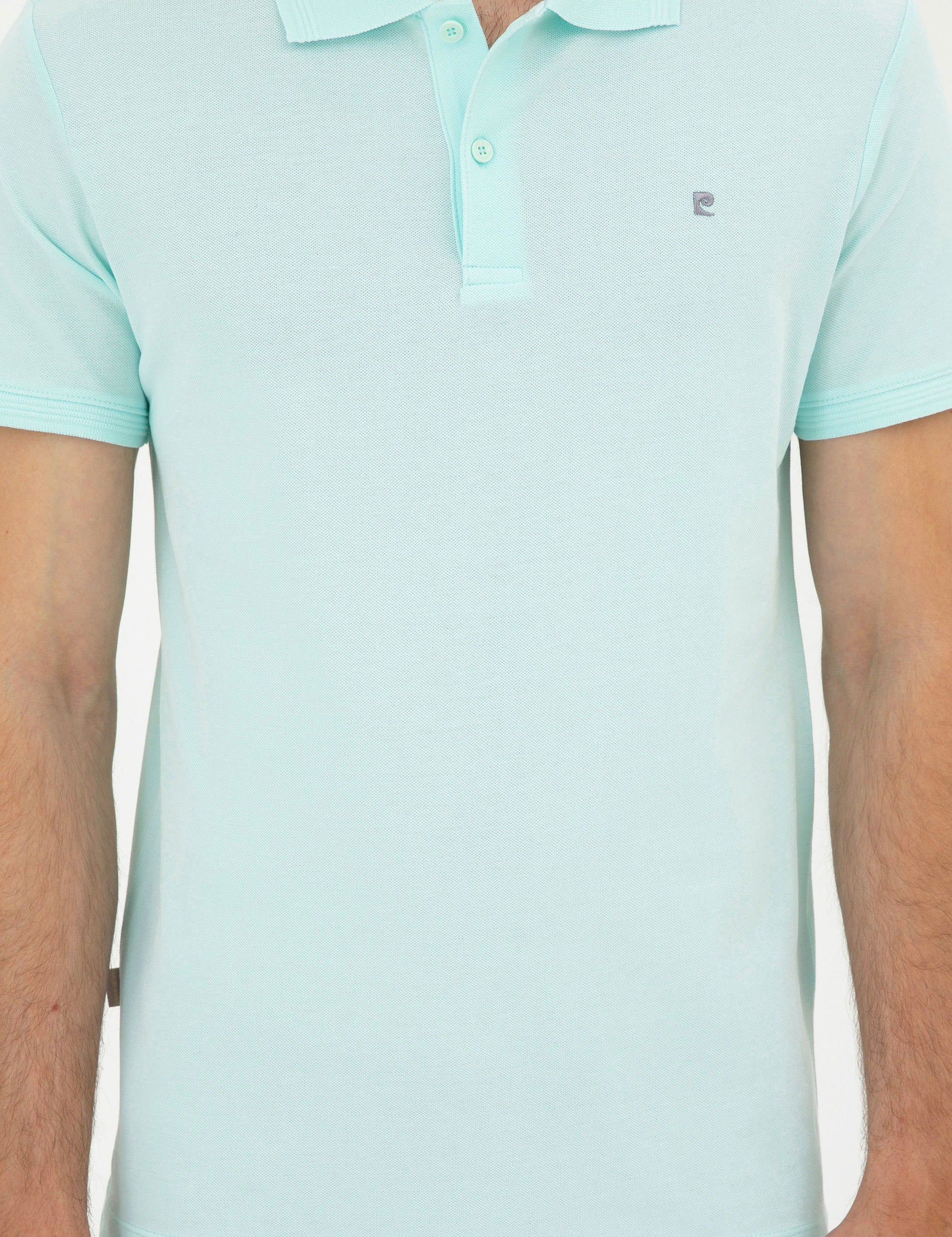 Aqua Green Slim Fit Basic T-Shirt
