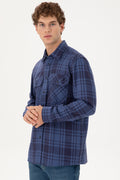 Men's Indigo Long Sleeve Shirt