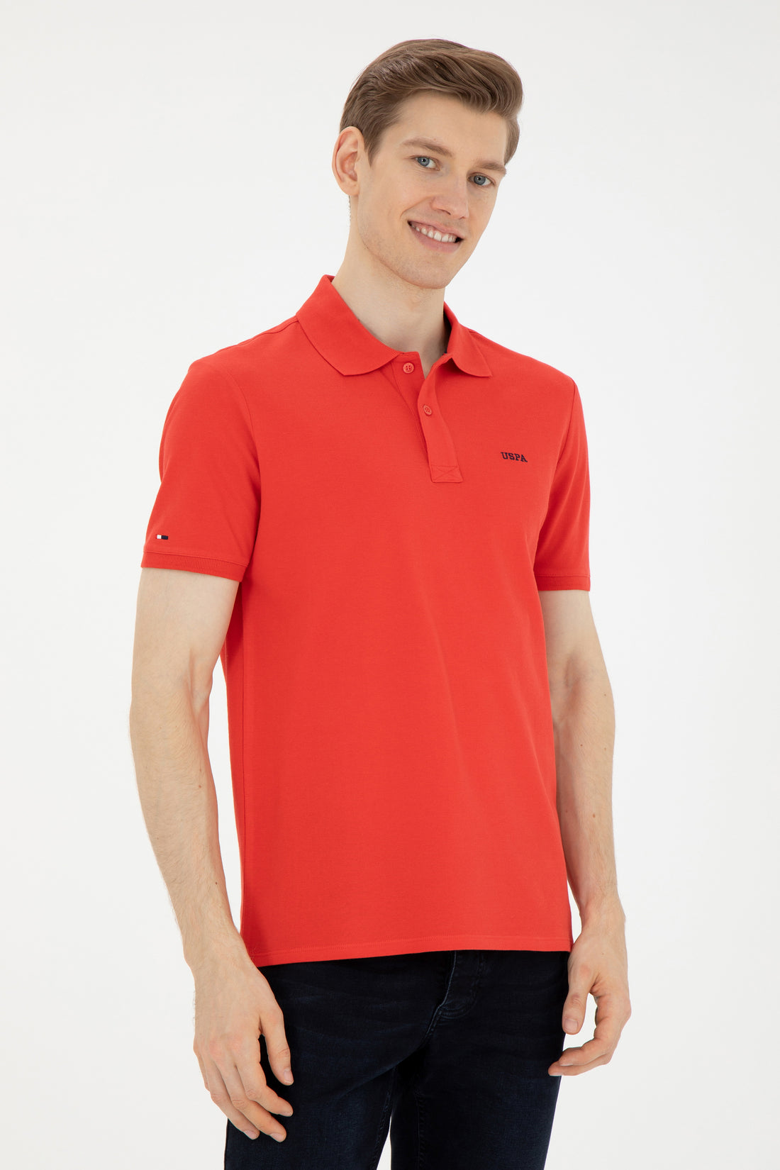 Men's Red Basic T-Shirt