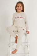 Girls' Cream Pajamas Set