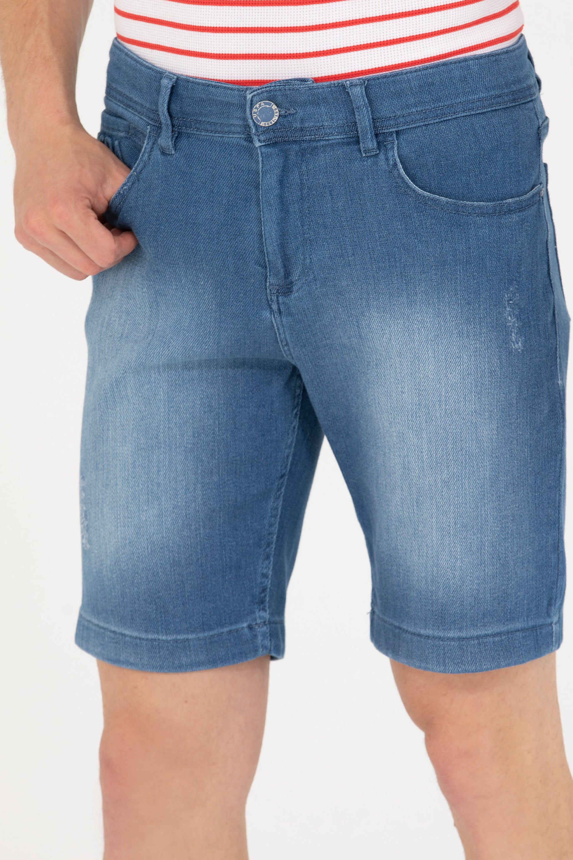 Men's Blue Jean Shorts