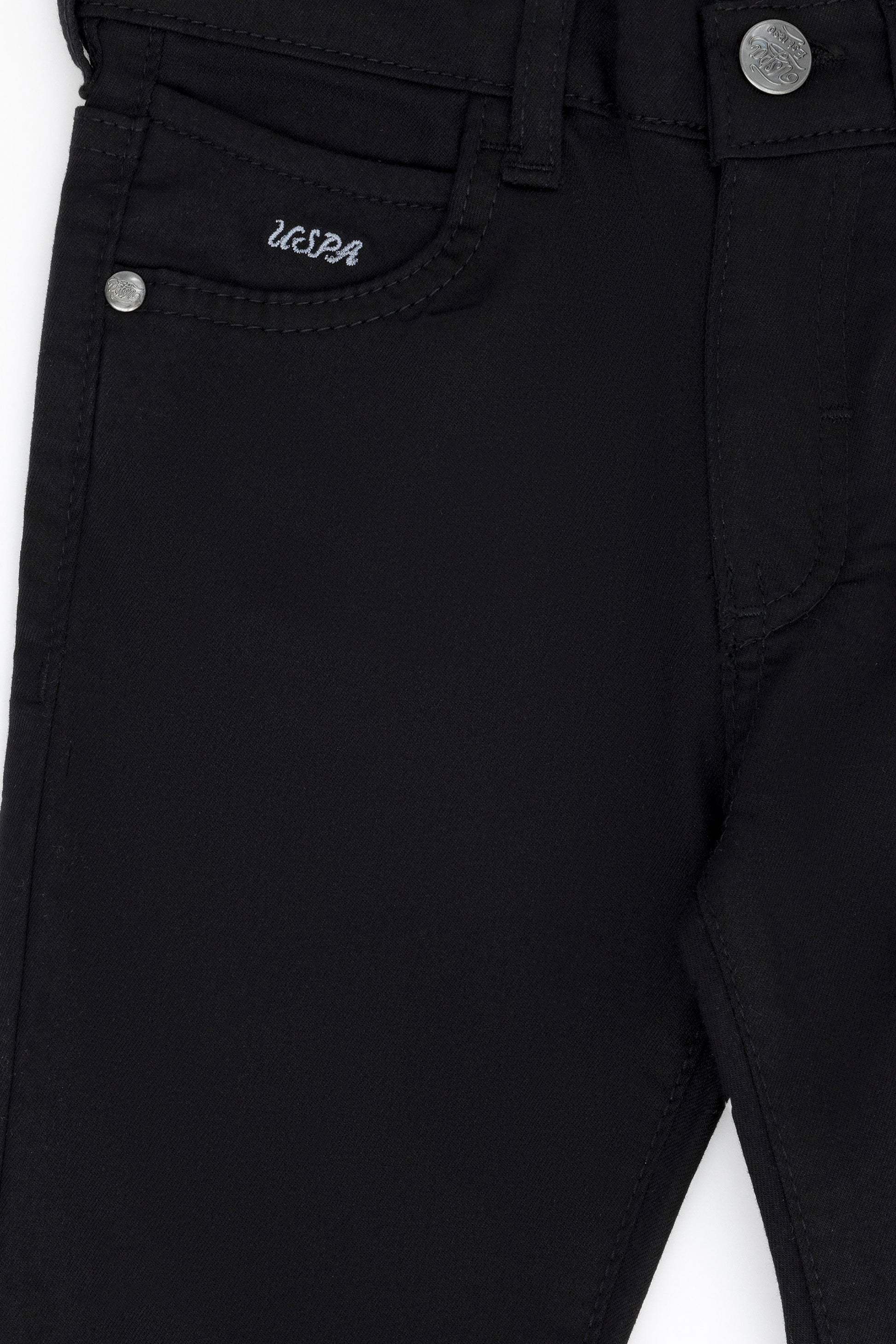 Girl's Black Canvas Pants