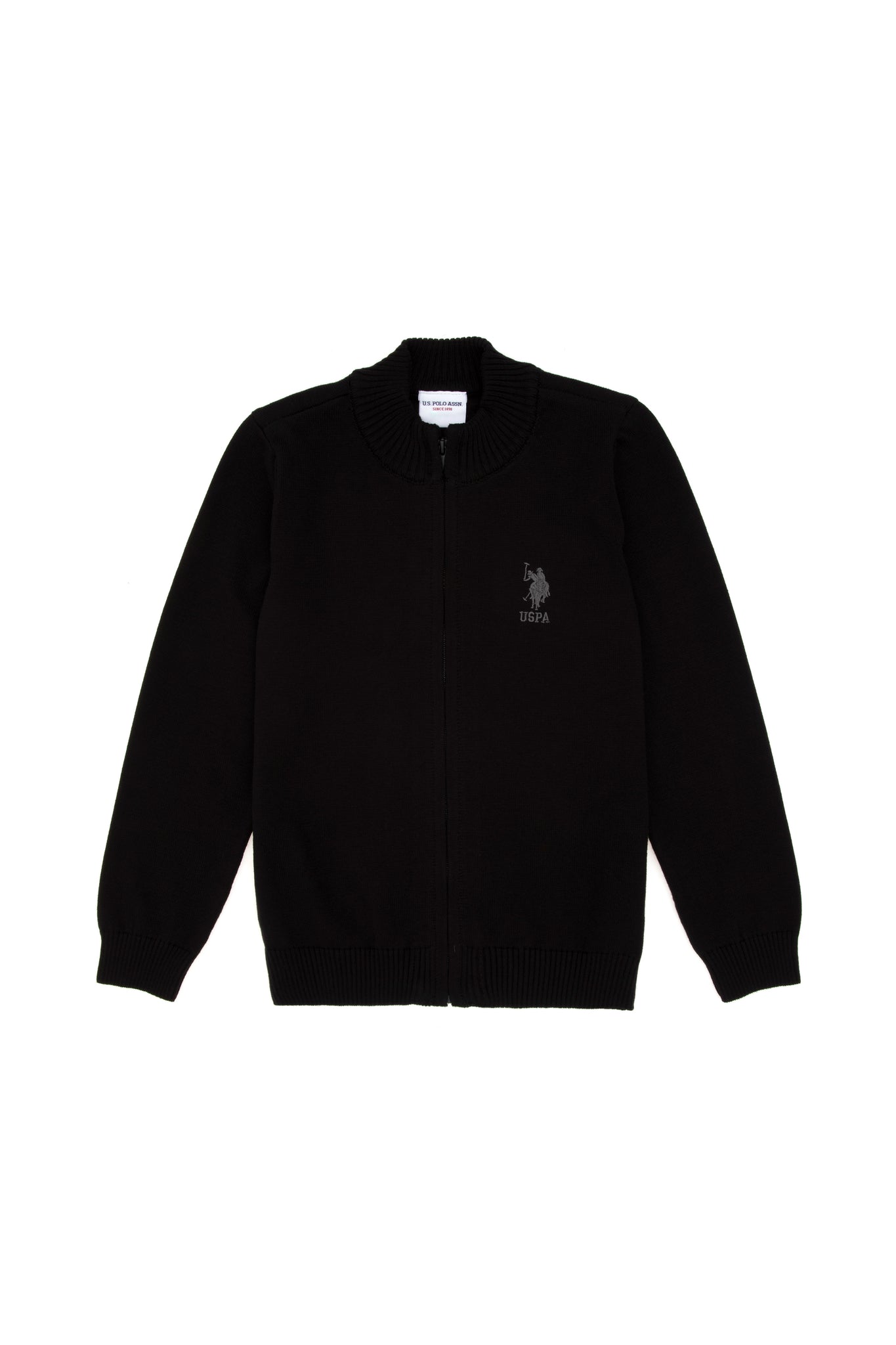 Boy's Black Knitwear Cardigan