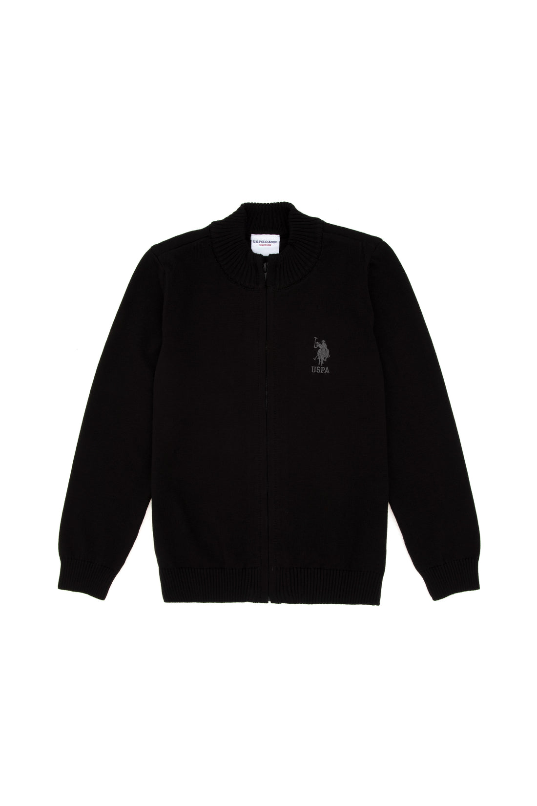 Boy's Black Knitwear Cardigan