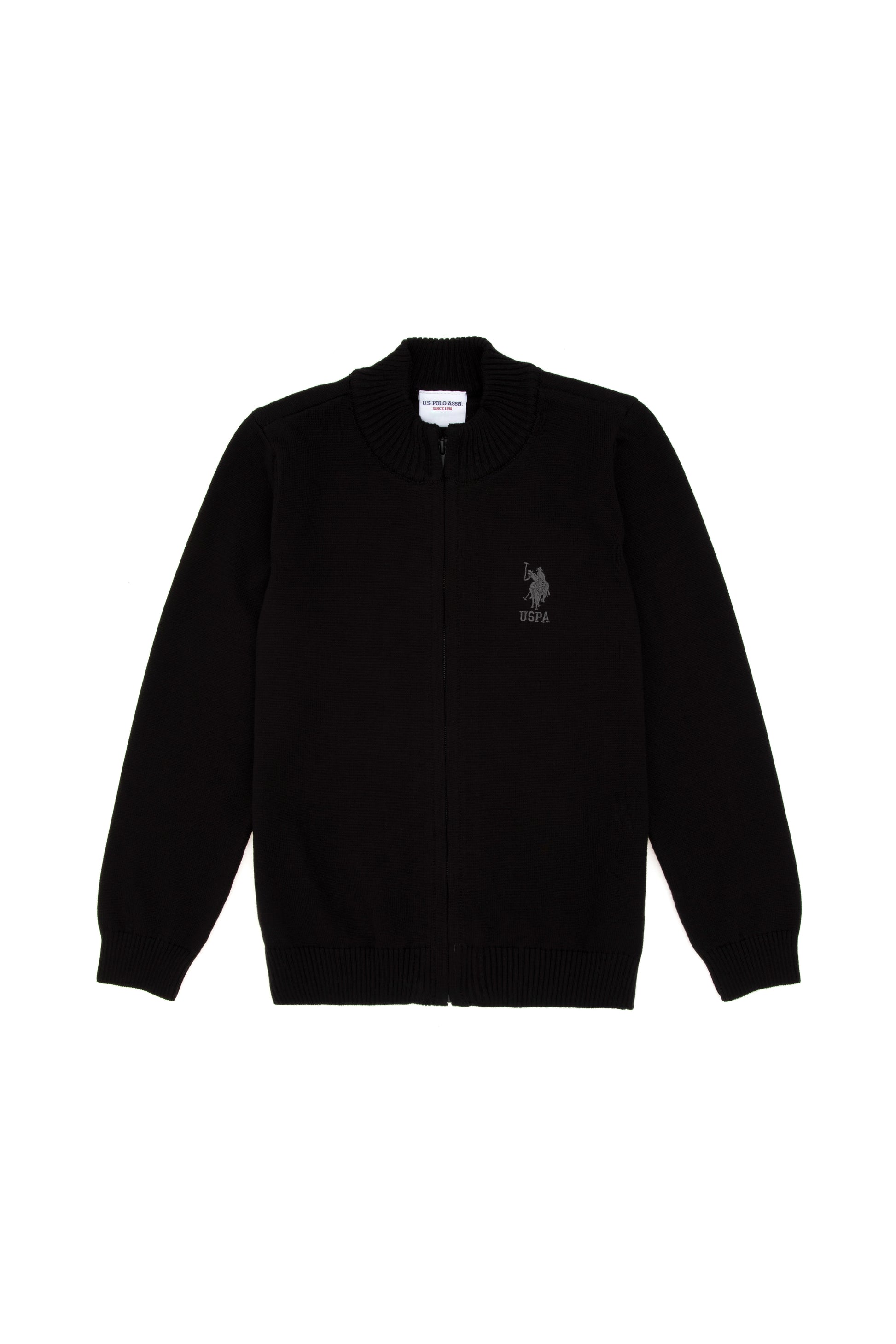 Boy's Black Knitwear Cardigan