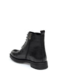 Black 100% Leather Rubber Sole Boots