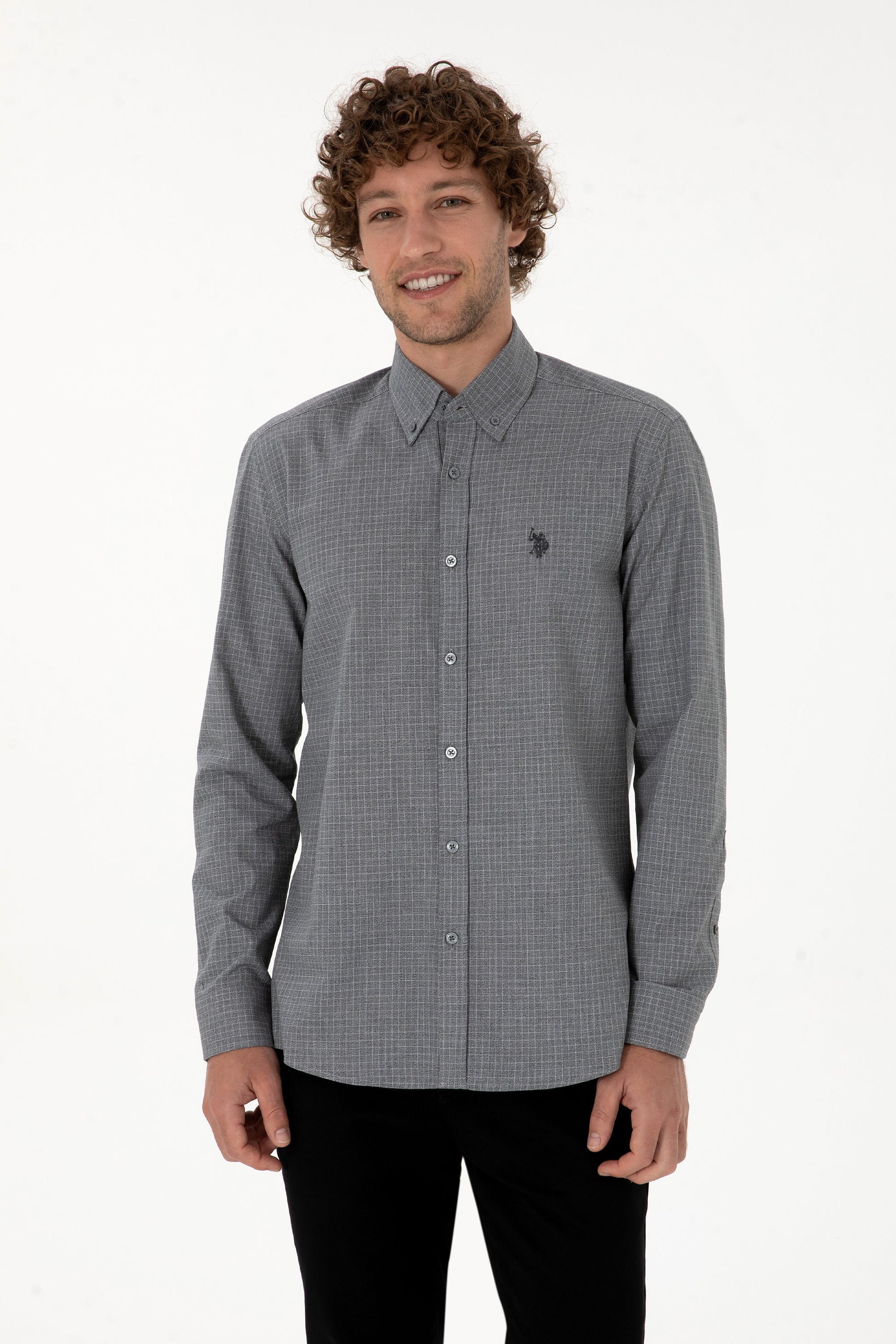 Men's Black Long Sleeve Shirt