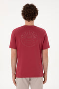 Men's Regular Fit Crew Neck Cherry T-Shirt