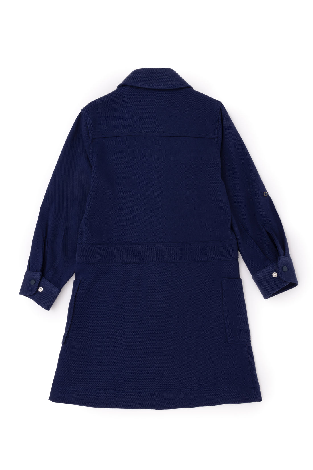 Girls' Navy Blue Knitted Dress