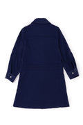 Girls' Navy Blue Knitted Dress
