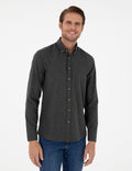 Anthracite Slim Fit Long Sleeve Shirt