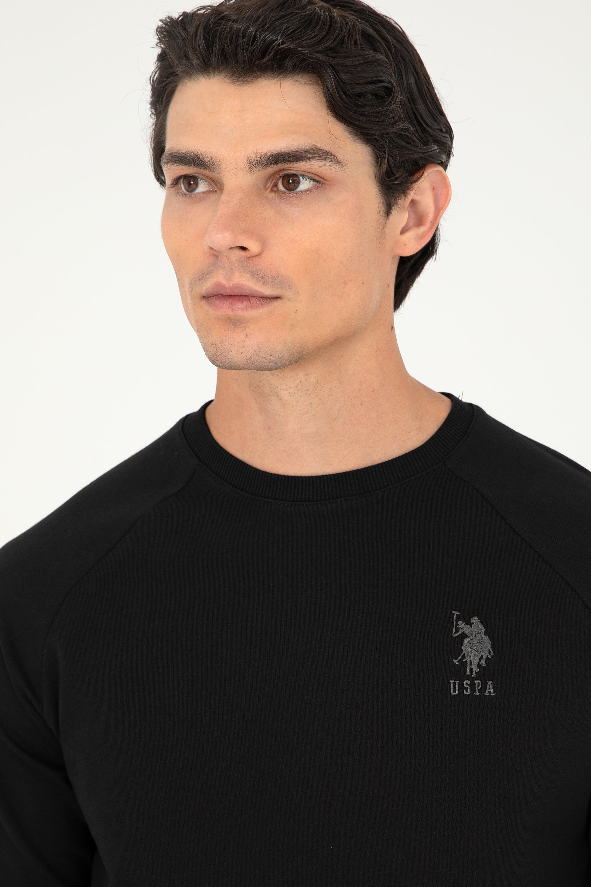 Men's Black Basic Sweatshirt