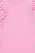 Girls' Pink Crew Neck Sweatshirt