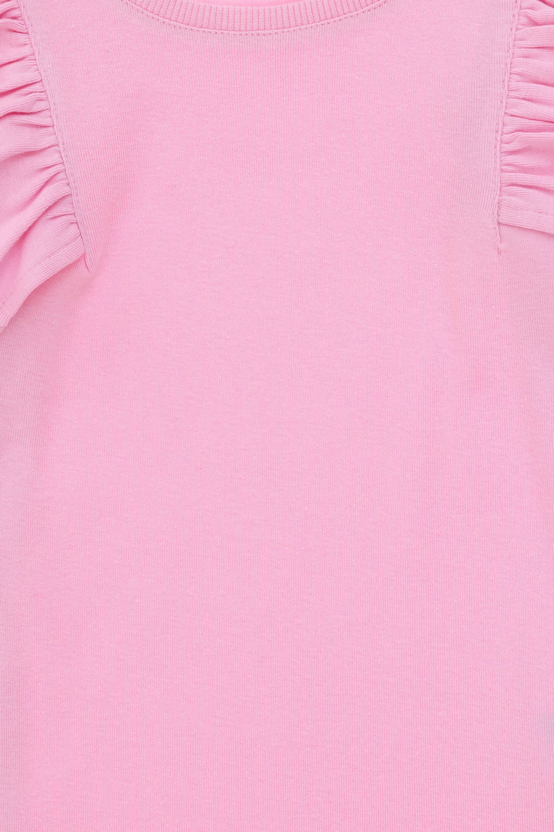 Girls' Pink Crew Neck Sweatshirt