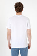 Men's Regular Fit Crew Neck White T-Shirt