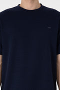 Men's Comfort Fit Crew Neck Navy T-Shirt