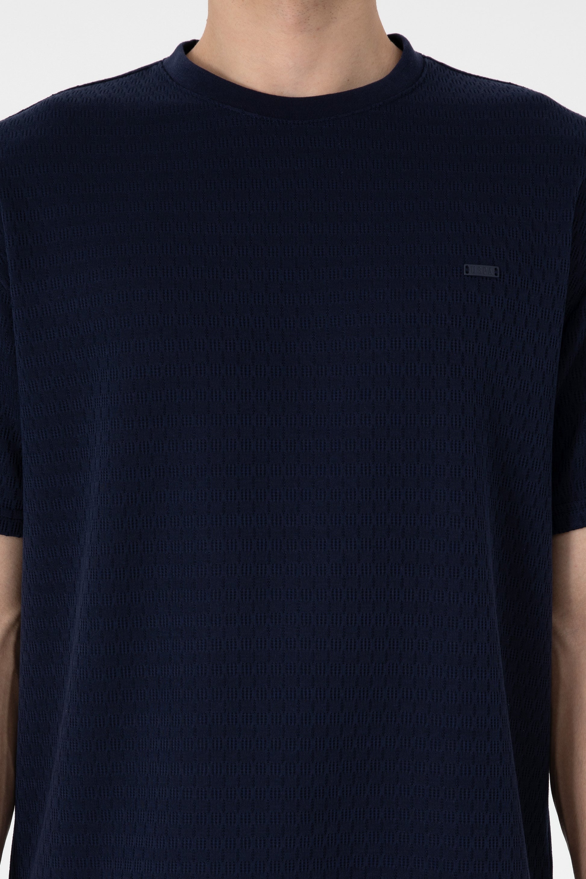 Men's Comfort Fit Crew Neck Navy T-Shirt