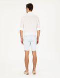 Blue Slim Fit Woven Shorts