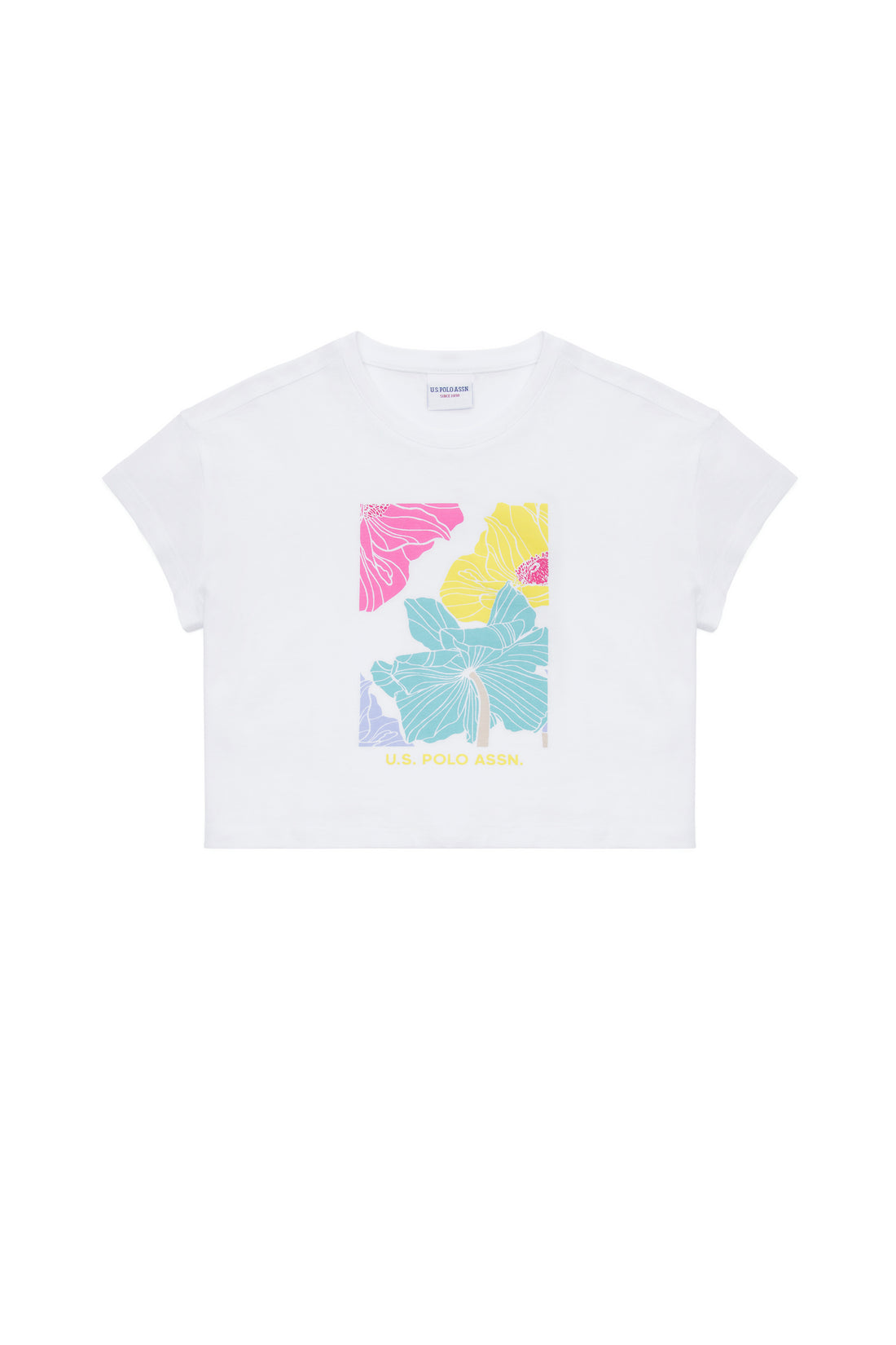 Kids White Crew Neck T-Shirt
