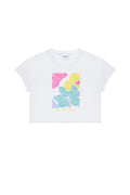 Kids White Crew Neck T-Shirt