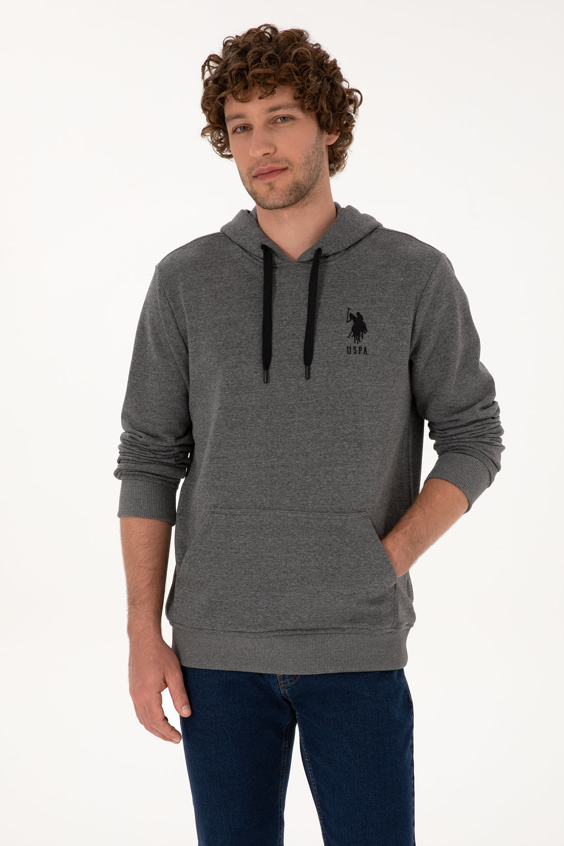Men's Anthracite Melange Basic Sweatshirt