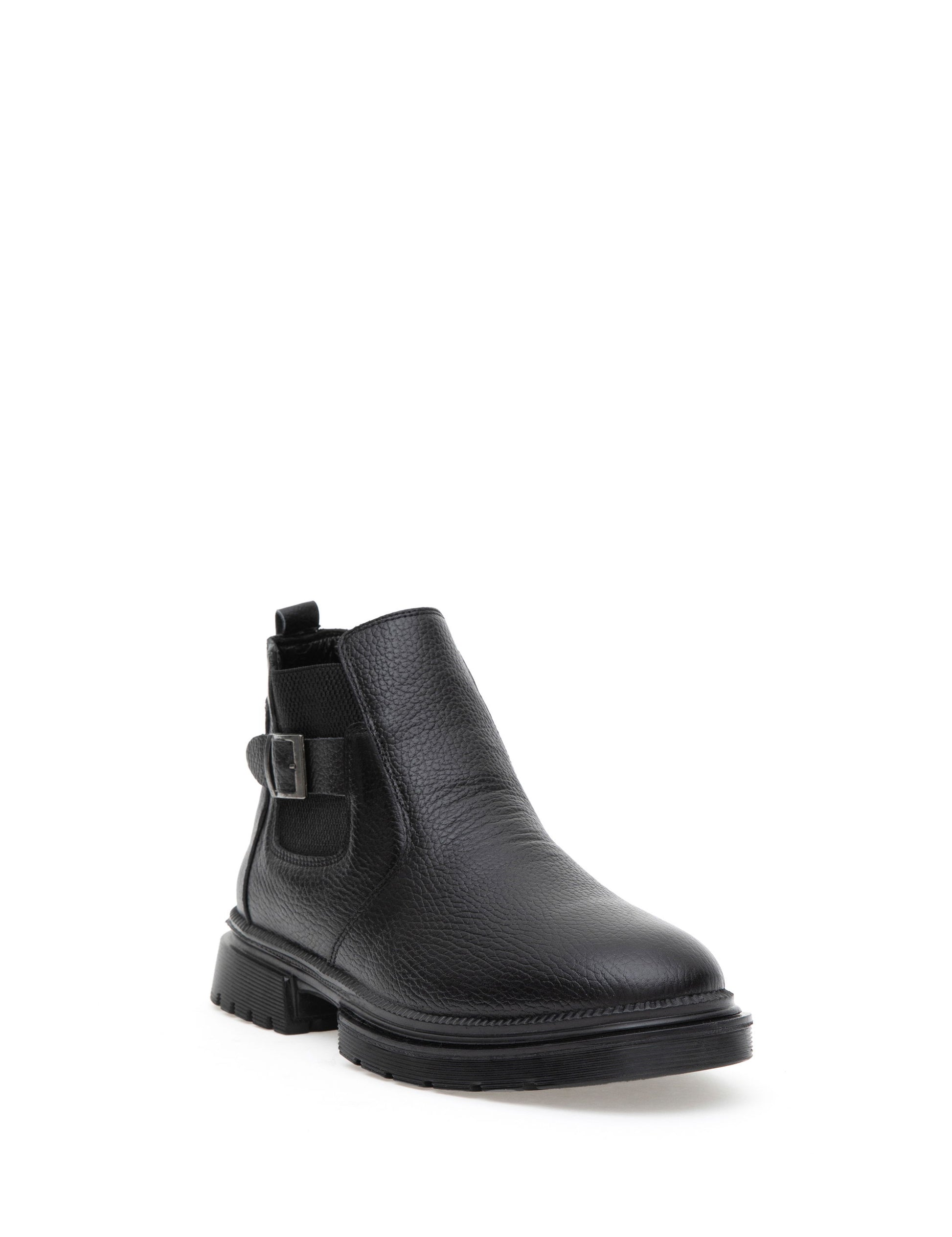 Black 100% Leather Boots