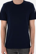 Men's Regular Fit Crew Neck Navy Basic T-Shirt