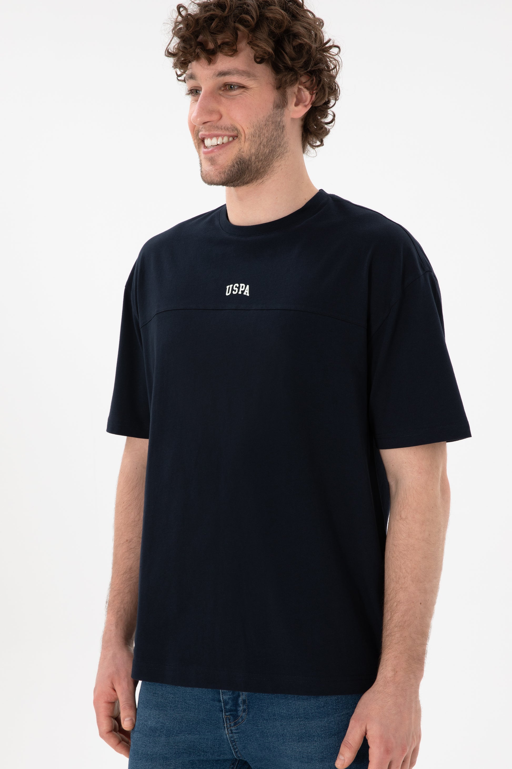 Men's Comfort Fit Crew Neck Navy T-Shirt