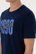 Men's Regular Fit Crew Neck Navy T-Shirt