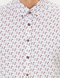 White Regular Fit Long Sleeve Shirt