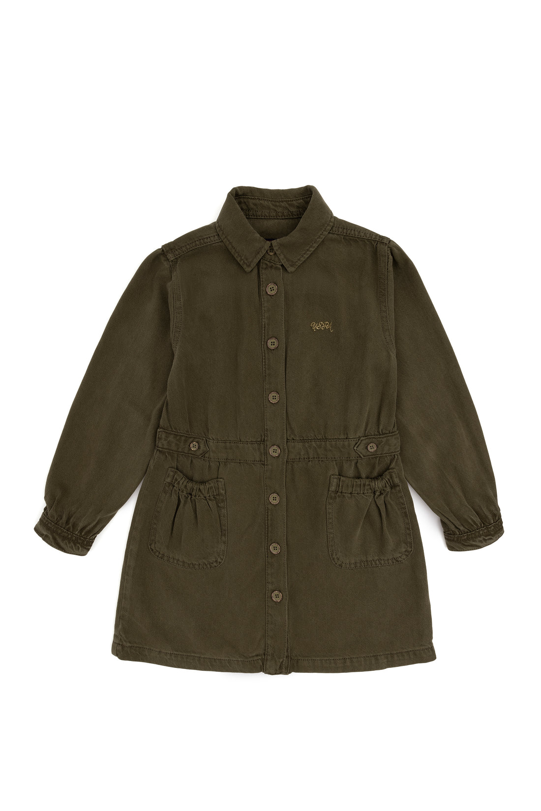 Girl's Khaki Jean Dress