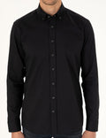 Black Regular Fit Long Sleeve Shirt