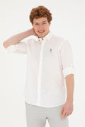 Men's Khaki Long Sleeve Shirt