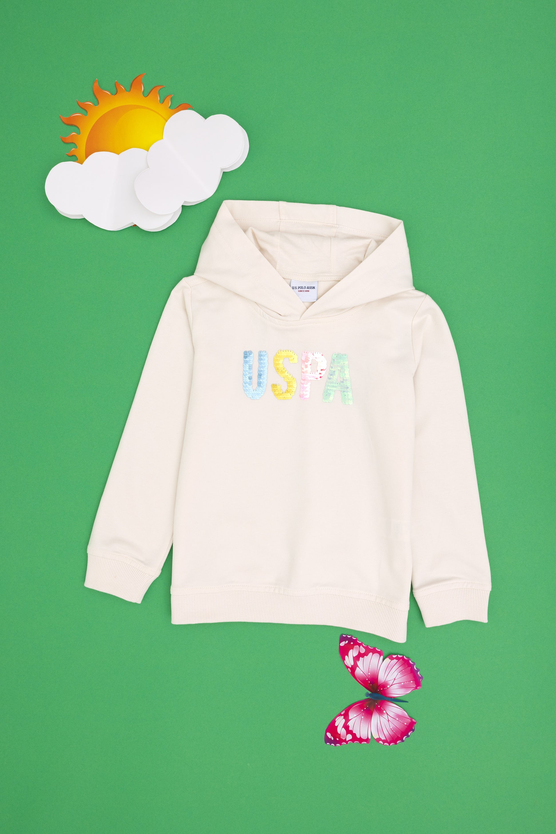 Girl's Cream Sweatshirt