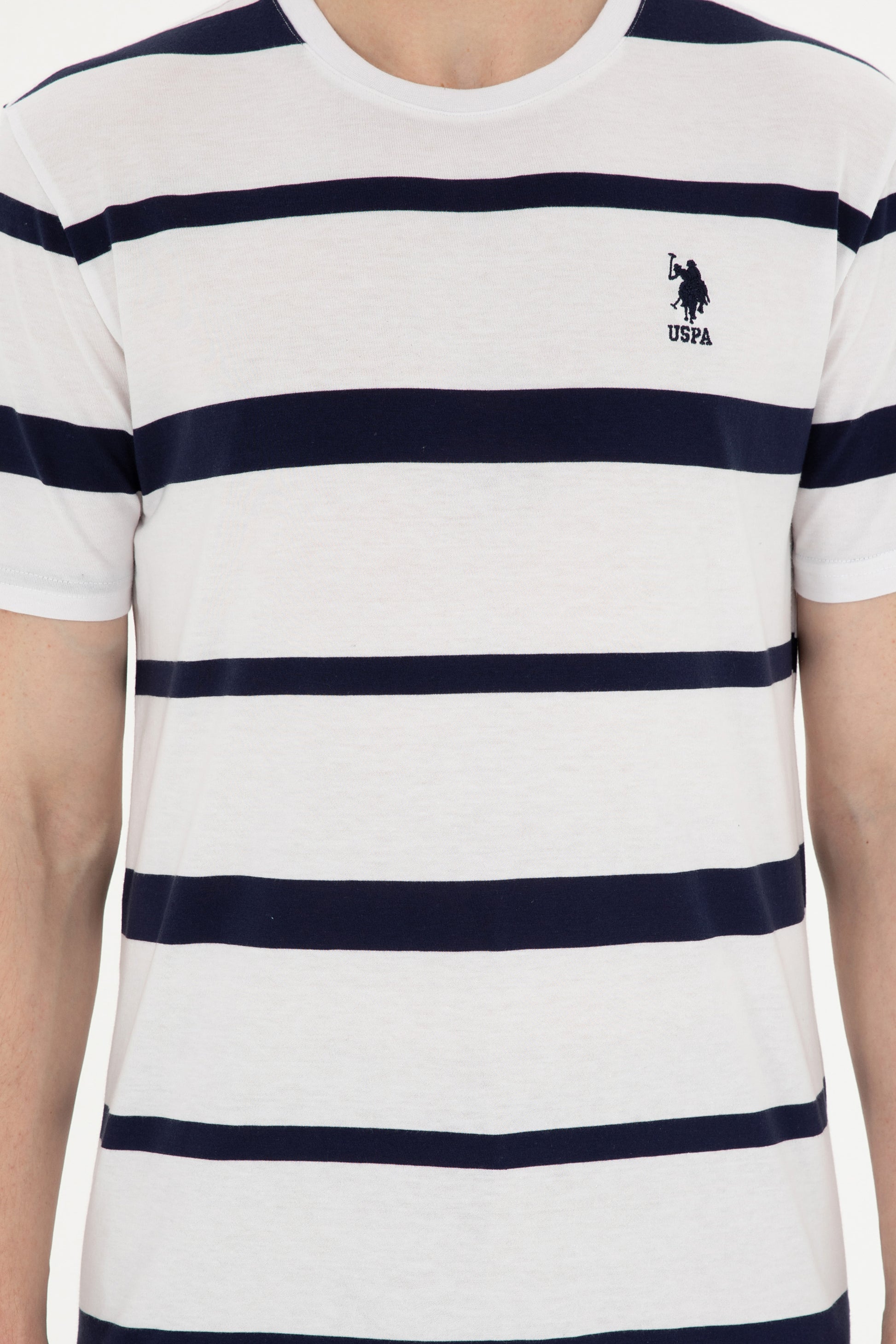Men's Regular Fit Crew Neck White T-Shirt