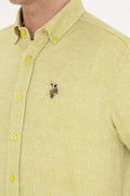 Men's Peanut Green Long Sleeve Shirt
