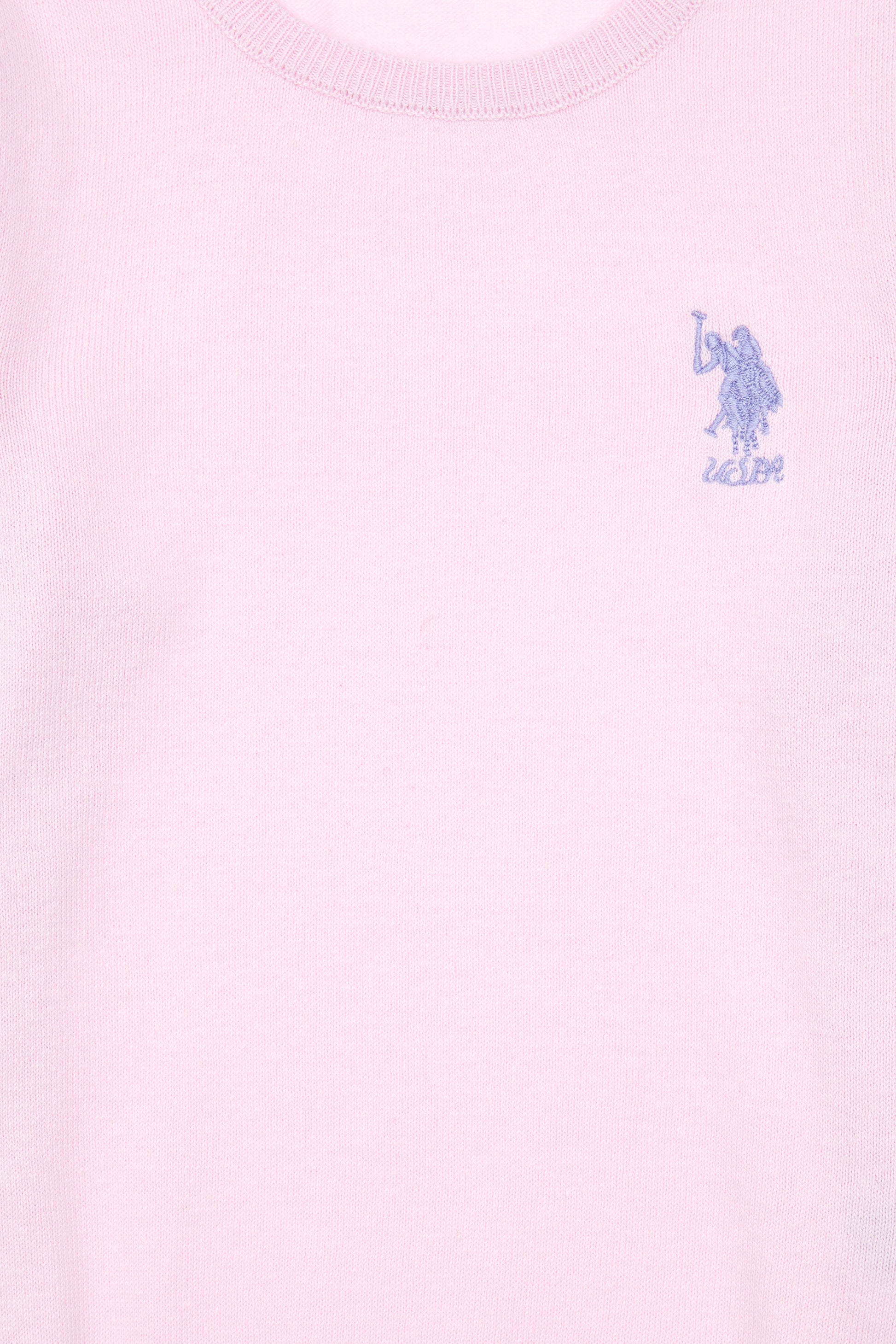 Girls' Pink Basic Sweater