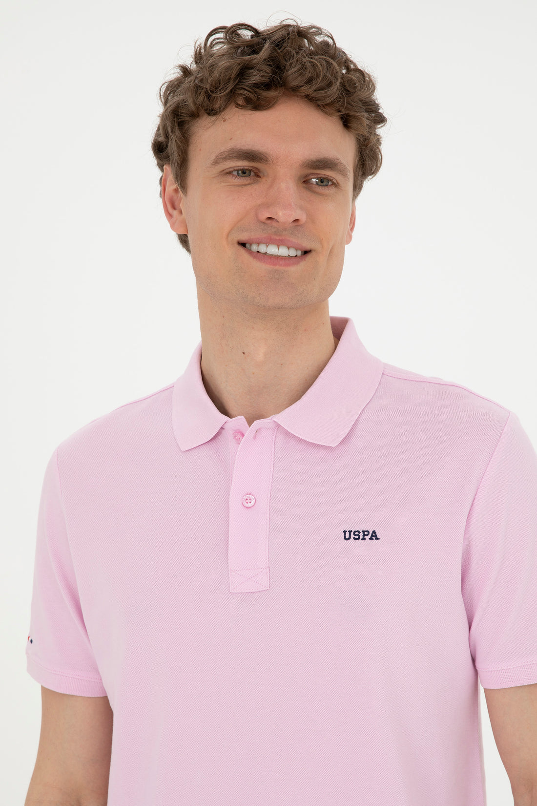 Men's Pink Basic T-Shirt