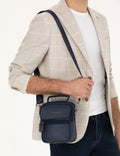 Men's Navy Blue Hanger Handbag