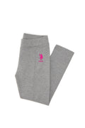 Girls' Grey Melange Leggings