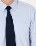 Light Blue Regular Fit Long Sleeve Basic Shirt