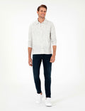 Light Grey Regular Fit Knitted Shirt