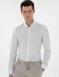 Mint Slim Fit Long Sleeve Shirt