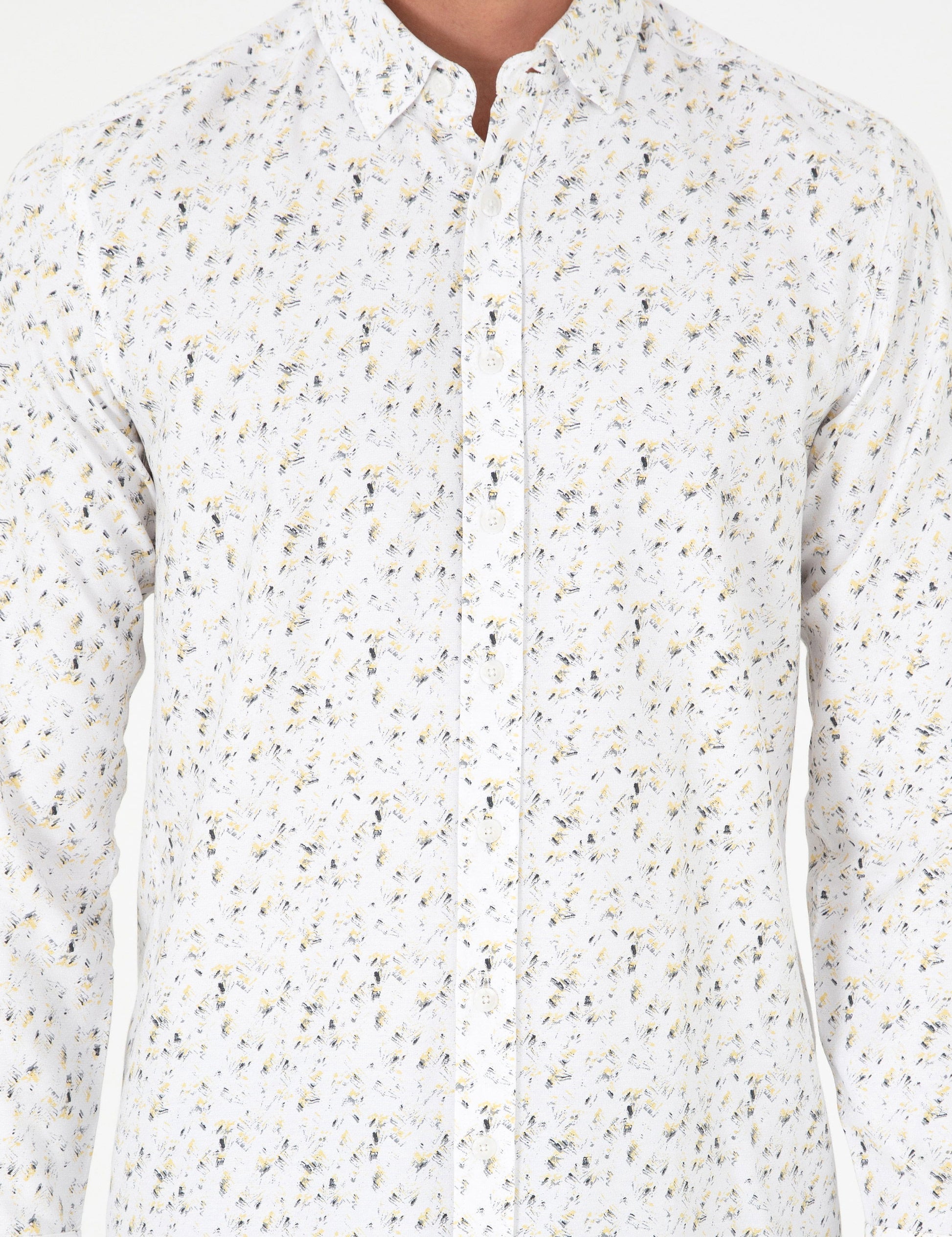 Grey Slim Fit Long Sleeve Shirt
