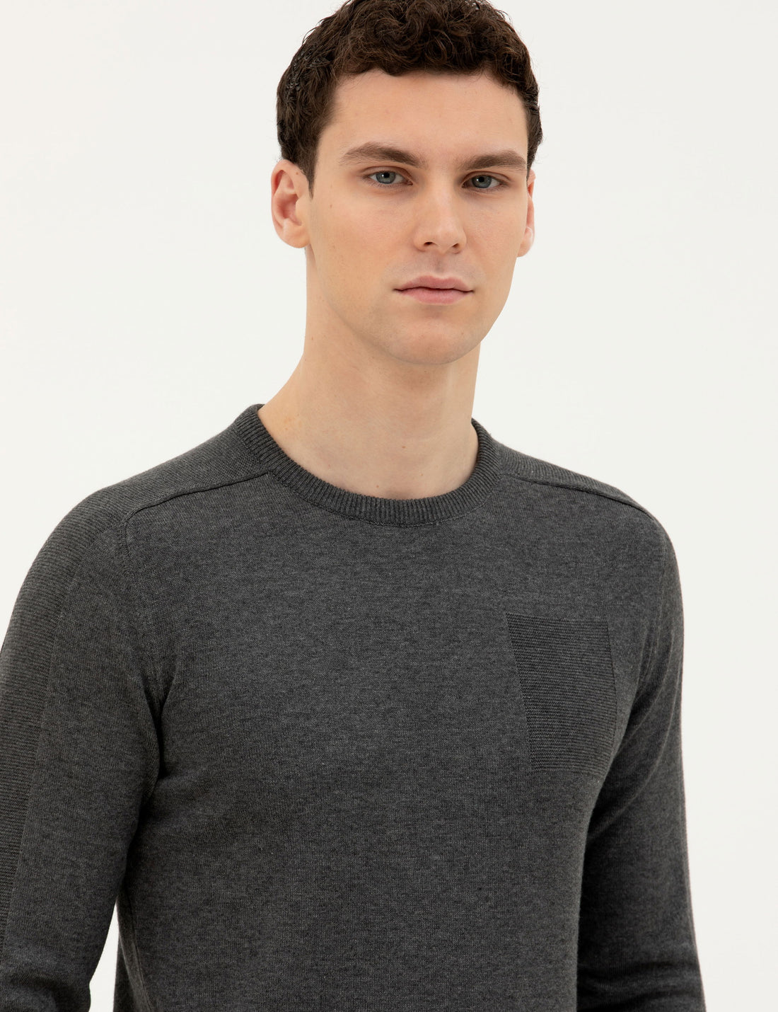 Dark Grey Slim Fit Sweater