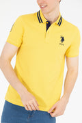 Men's Dark Yellow Basic Polo Neck T-Shirt